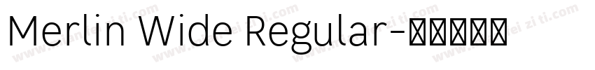 Merlin Wide Regular字体转换